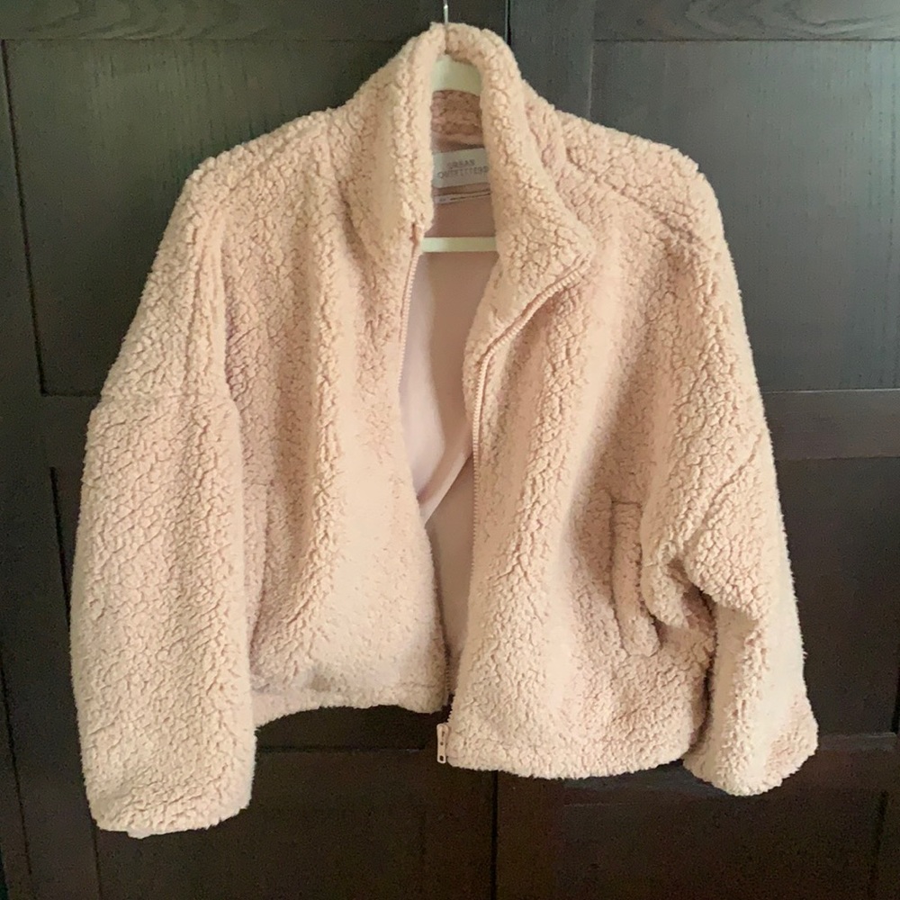 Urban Outfitters Pink Sherpa Jacket